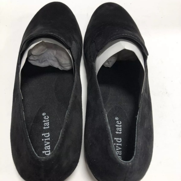 David Tate Women’s Lina, Black Suede Slip-On Loafers, Size 8 M - Picture 3 of 5